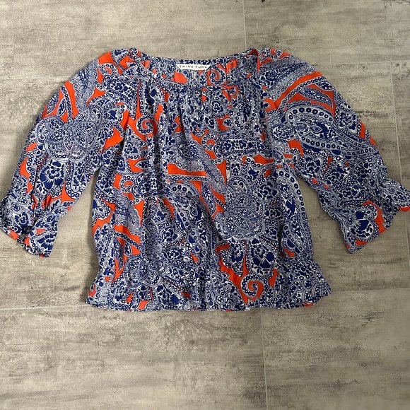 Trina Turk Tops - Trina Turk 100%SILK Paisley Print Top Size XS